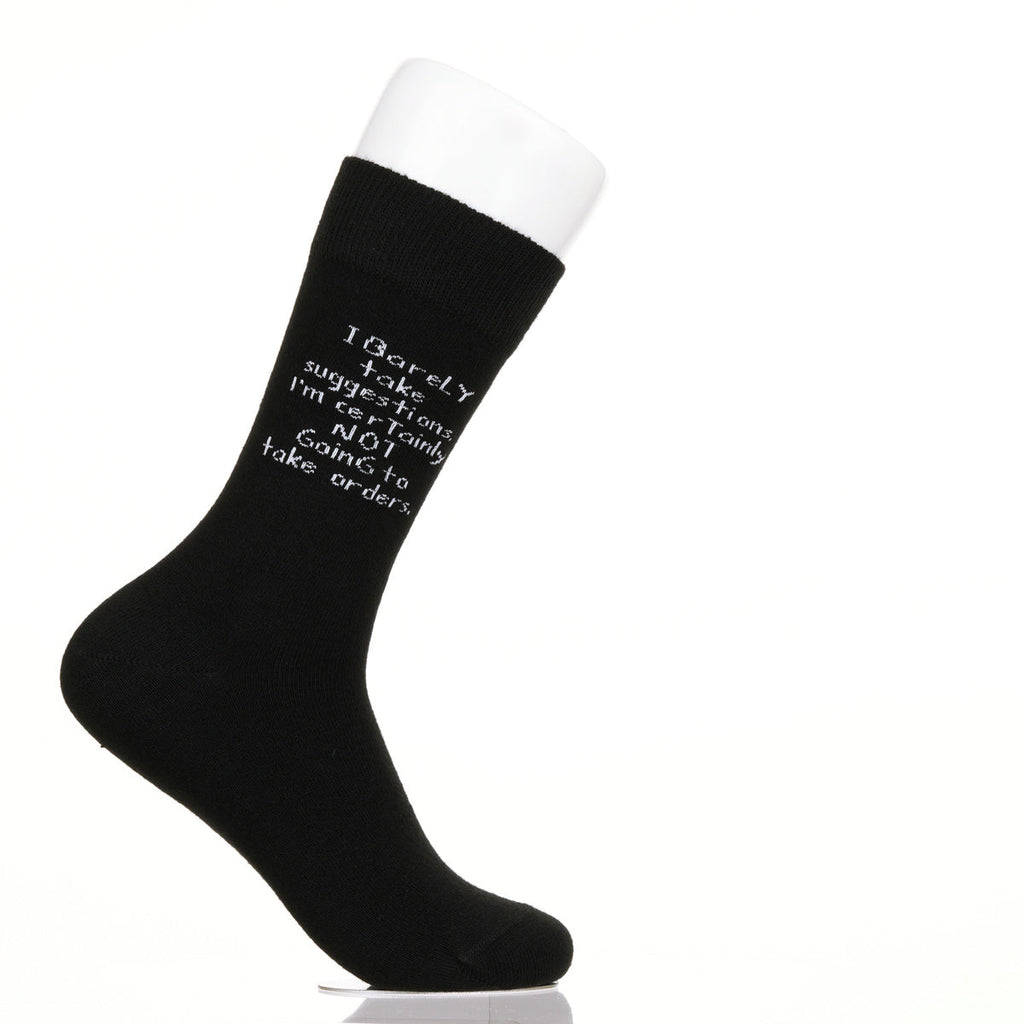 I Barely Take Suggestions